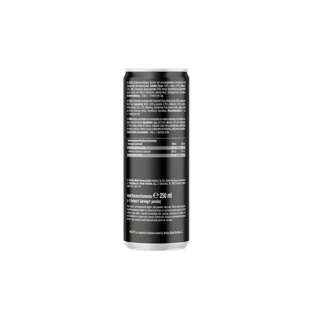 Weider BCAA RTD boisson canette Mixed Berries 3000mg