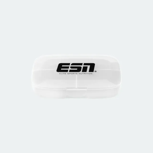 ESN Pilulier boîte à comprimés noir à compartiments