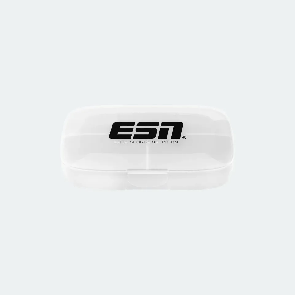 ESN Pilulier boîte à comprimés noir à compartiments