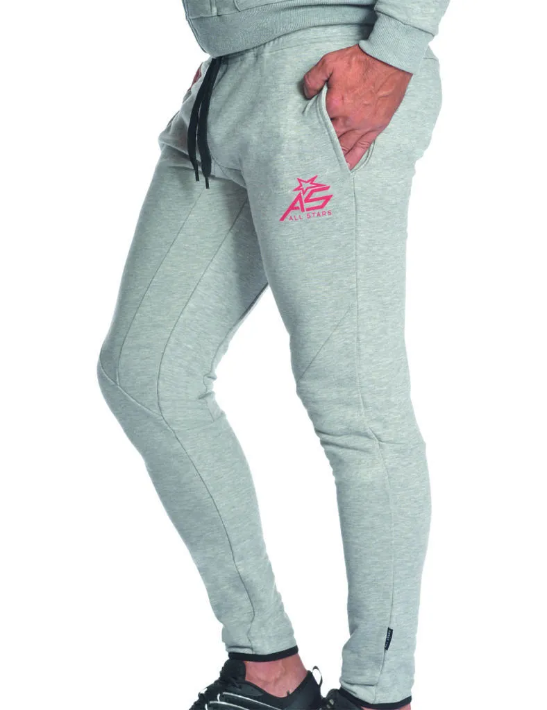 AllStars Trendy pantalon fitness gris-mélange slim fit