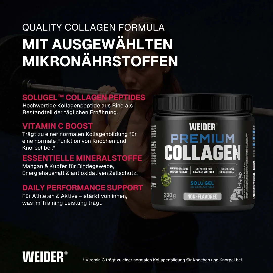 Weider Premium Collagen poudre de collagène 300 g peptides bovins