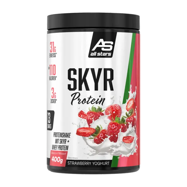 AllStars Skyr Protein poudre 400 g fraise-yoghurt crémeuse