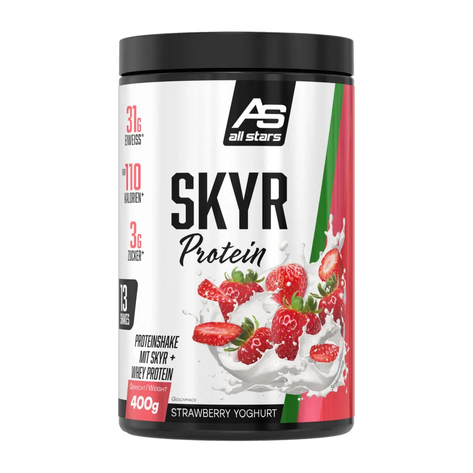 AllStars Skyr Protein poudre 400 g fraise-yoghurt crémeuse