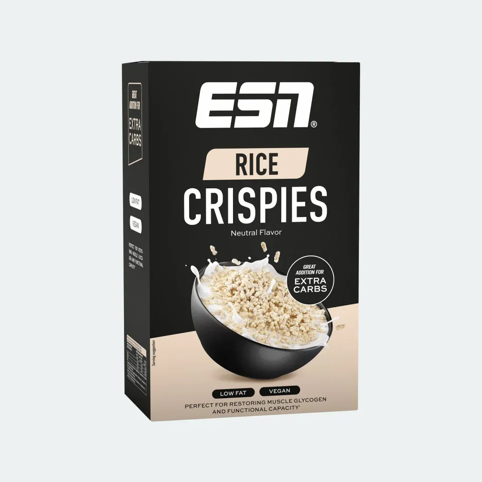 ESN Rice Crispies riz soufflé 2 x 375g chocolat vegan