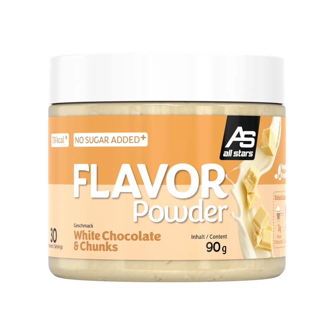 AllStars Flavor Powder poudre aromatisante Vanille 90 g sans sucre ajouté