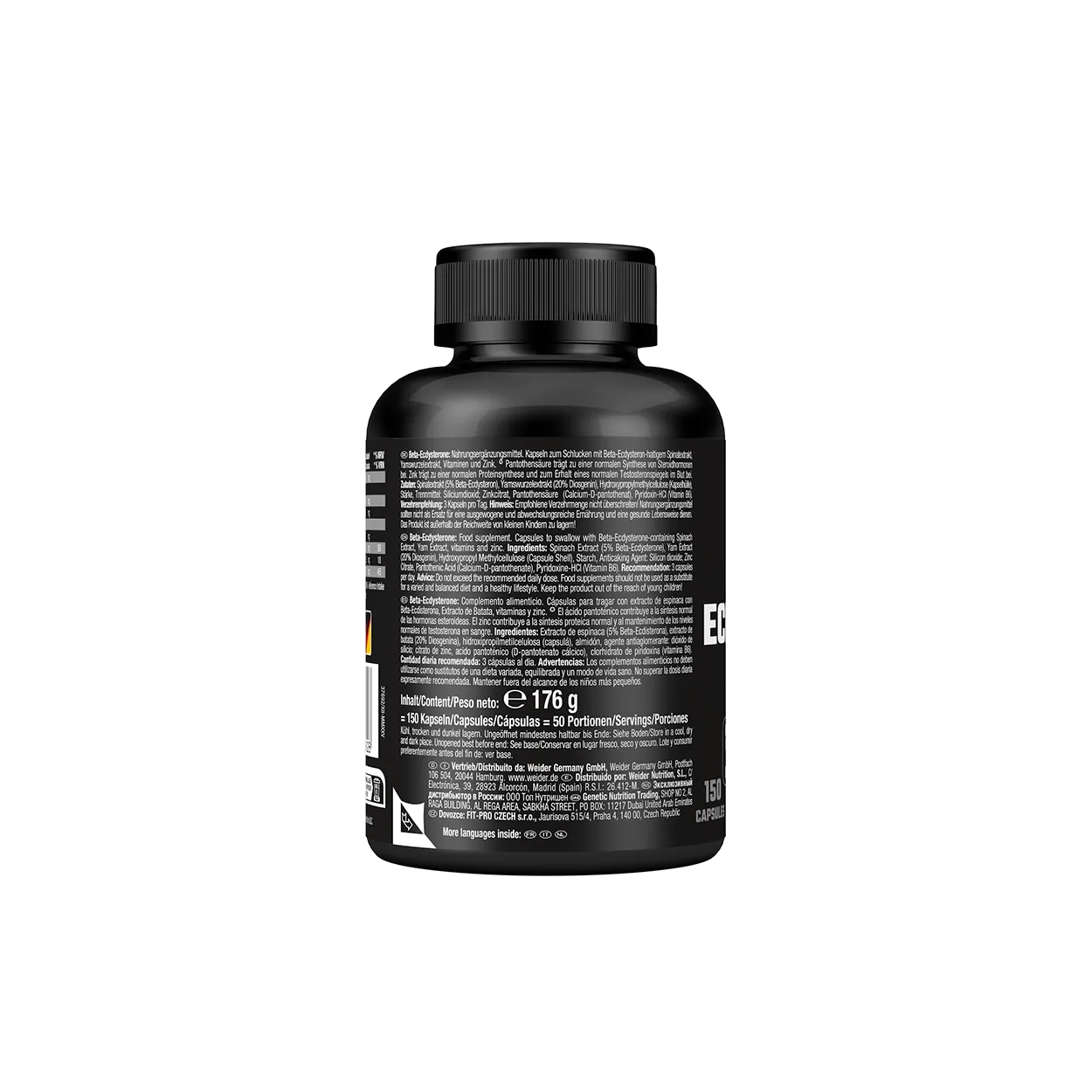 Weider Premium Beta-Ecdysterone Caps gélules 150 capsules avec zinc