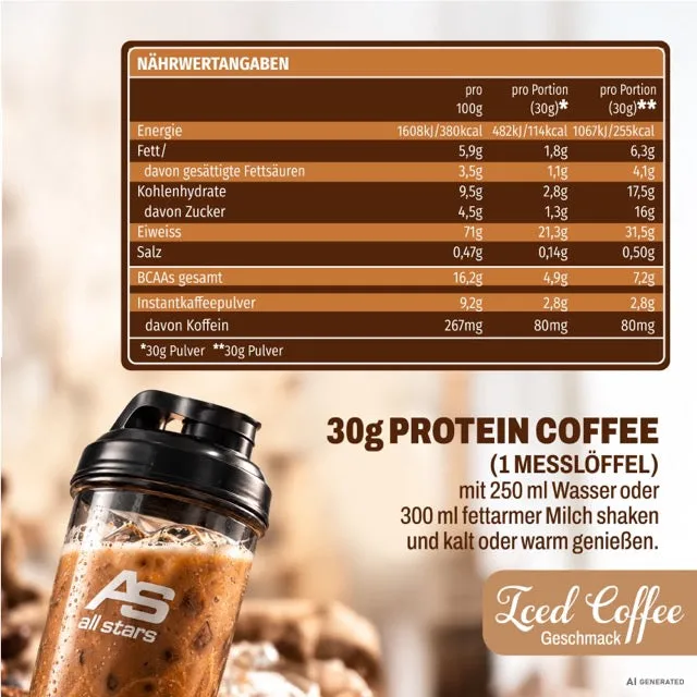 AllStars Protein Coffee poudre protéinée au café