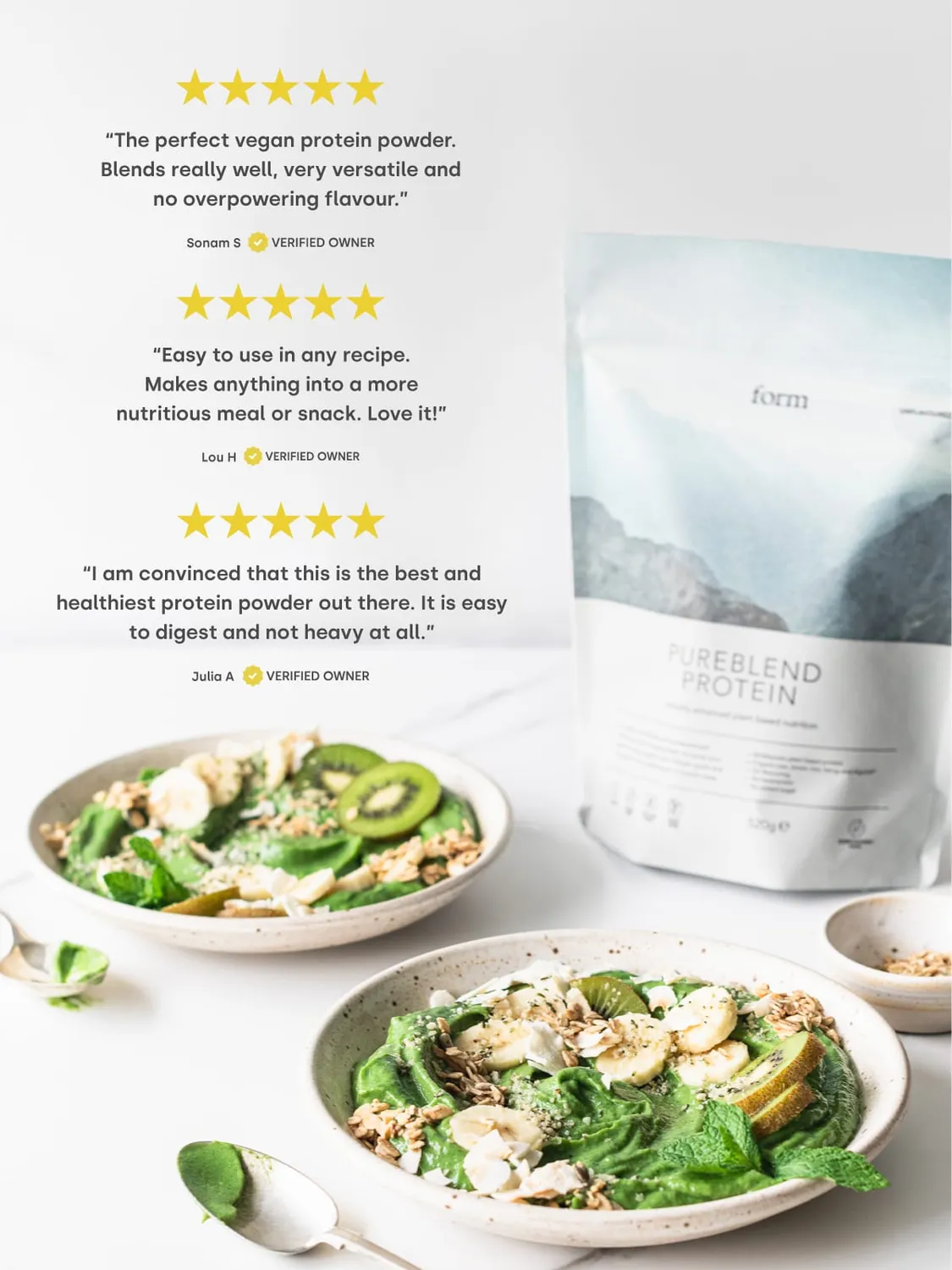 FORM NUTRITION Pureblend Protein poudre végétale nature