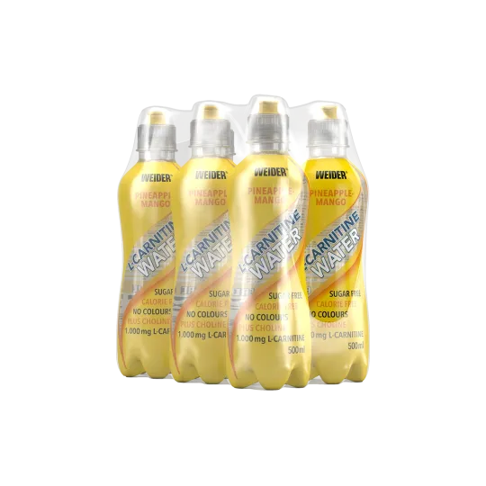 Weider L-Carnitine Water boisson 6 bouteilles orange sans sucre