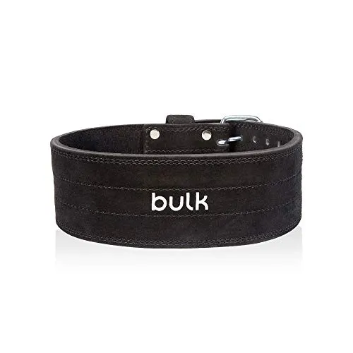 Bulk Ceinture de levage cuir 10 mm double boucle noire