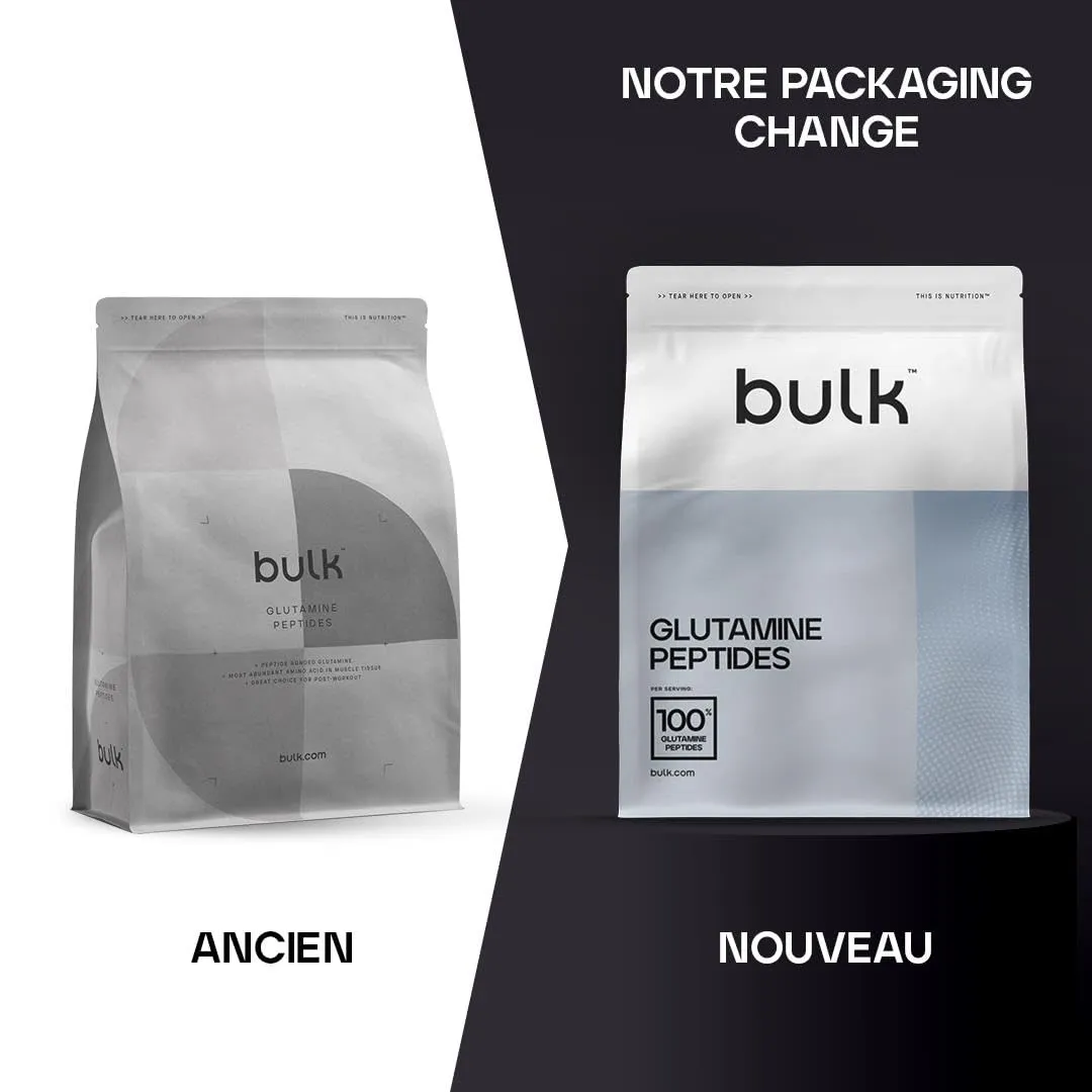 Bulk Peptides de glutamine poudre 500 g récupération