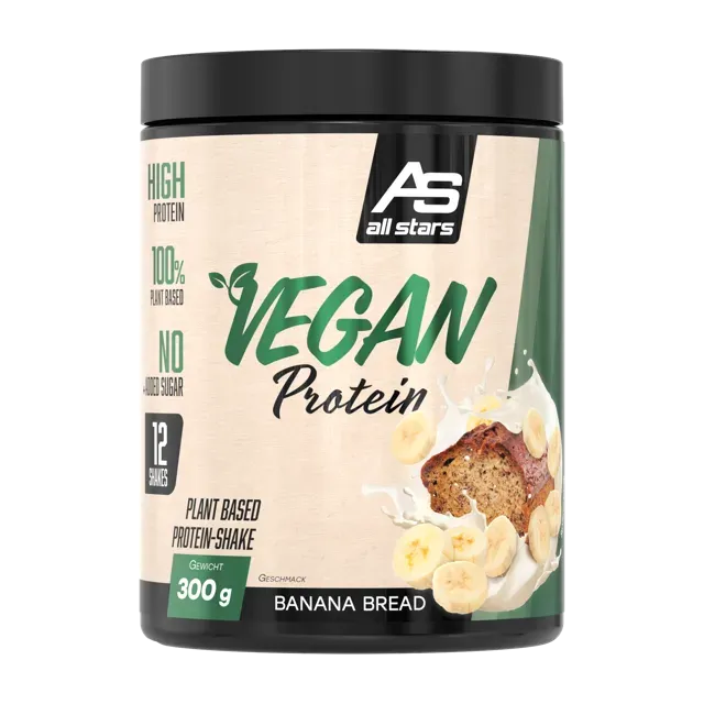 AllStars Vegan Protein poudre protéinée chocolat nougat 300 g végétale