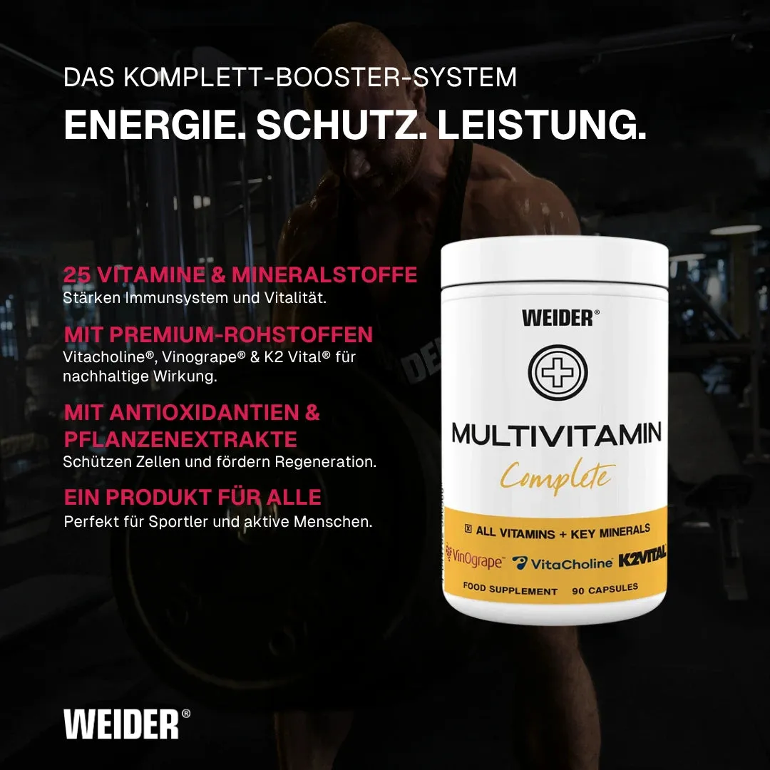 Weider Multivitamin Complete gélules multivitamines
