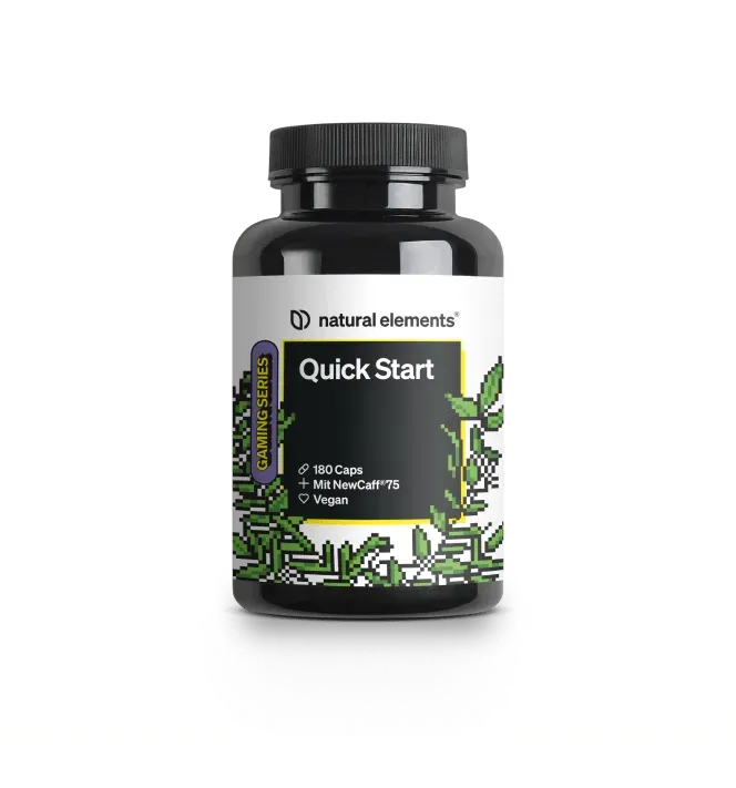 Natural Elements Quick Start gélules de caféine 180 – 2 phases