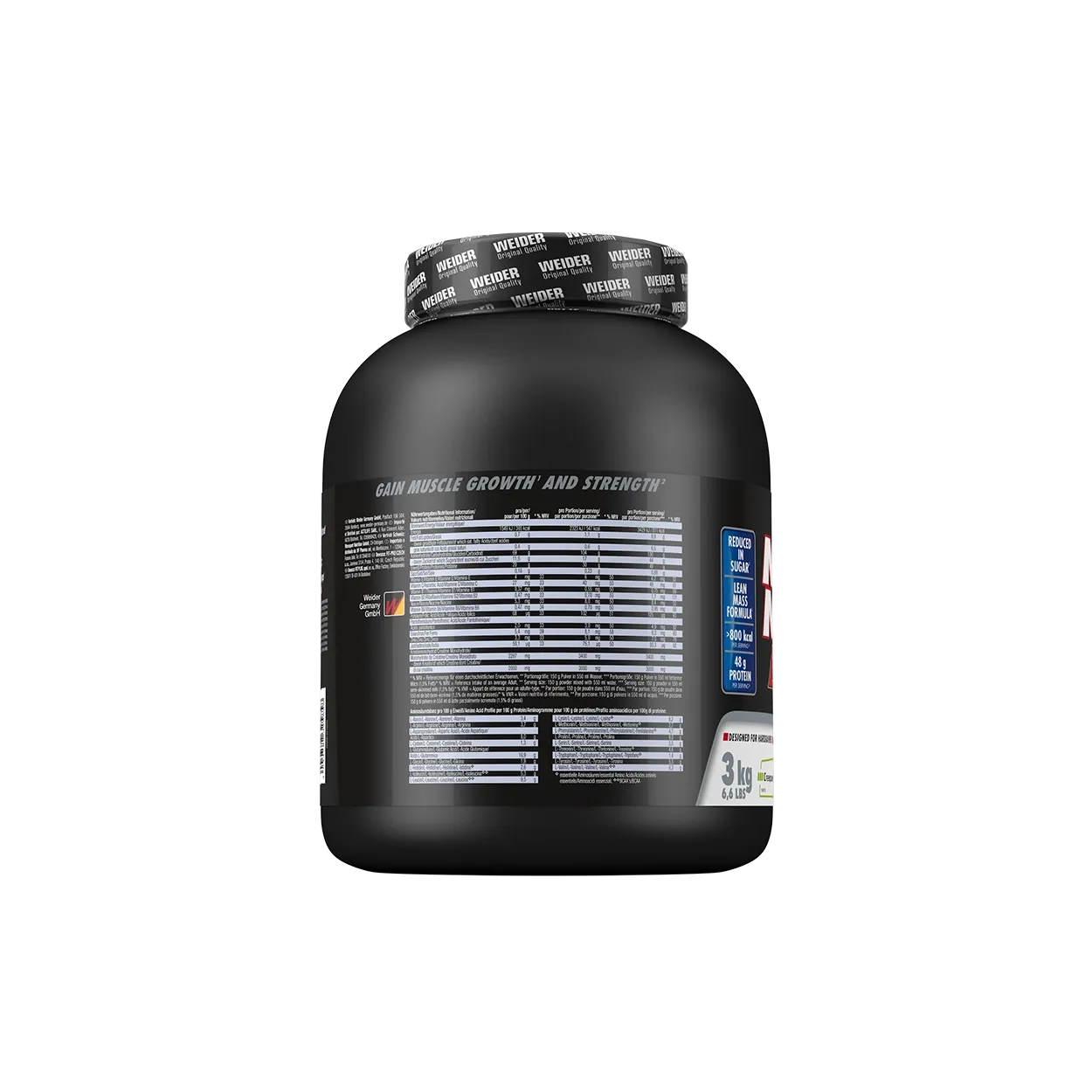 Weider Mega Mass 4000 weight gainer en poudre