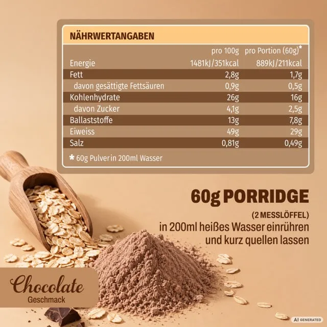 AllStars Protein Porridge chocolat 600 g 31 g protéines
