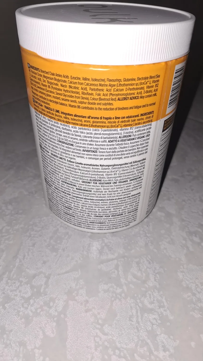BULK Dope BCAA+ poudre intra-entraînement 360 g fraise citron vert
