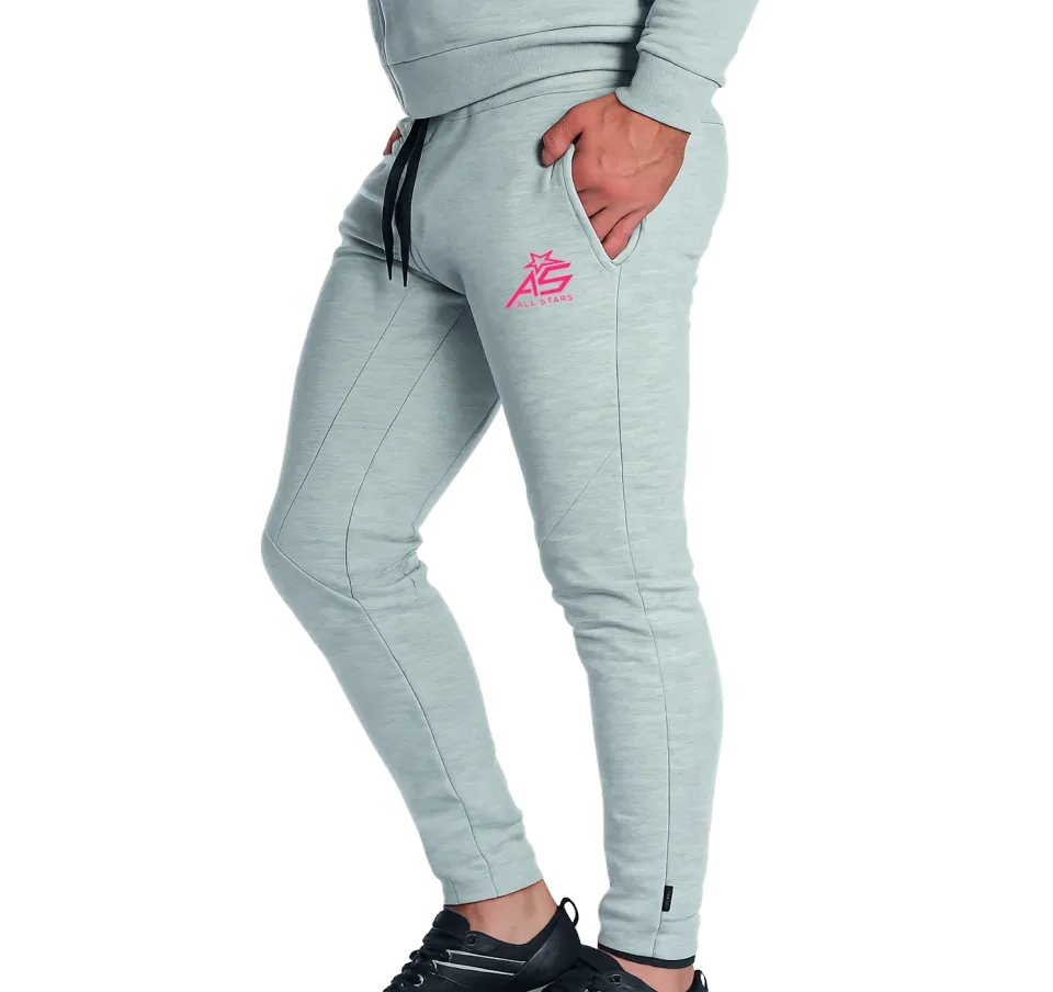 AllStars Trendy pantalon fitness gris-mélange slim fit
