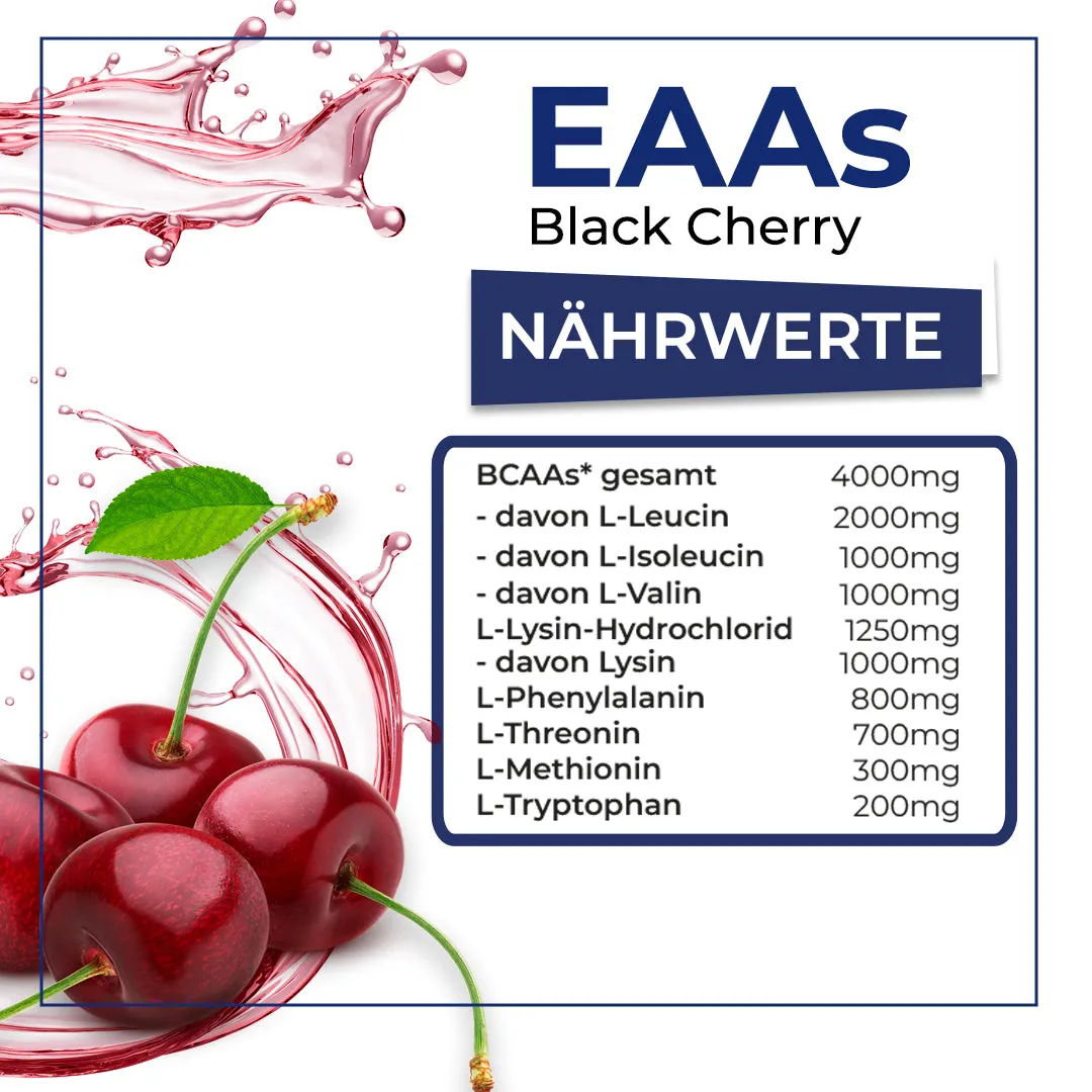 AllStars EAAs Powder acides aminés en poudre Black Cherry