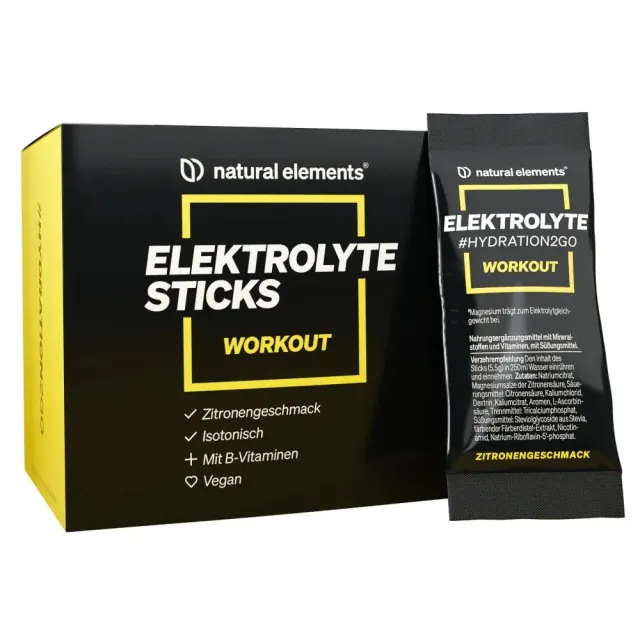 Natural Elements Elektrolyte Sticks boisson 20 portions citron isotonique