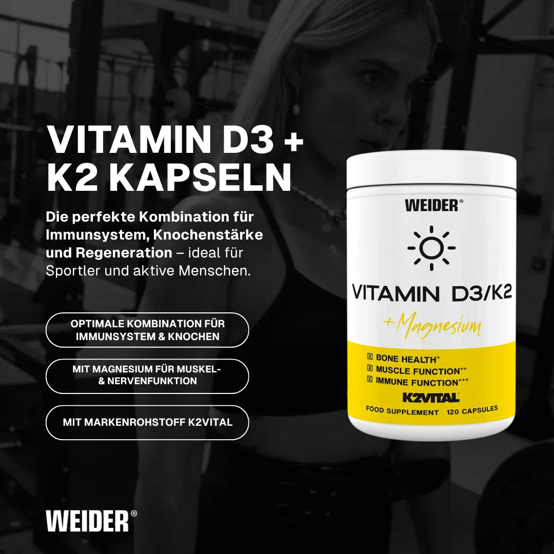 Weider Vitamin D3/K2 Kapseln gélules vitamine D3 K2