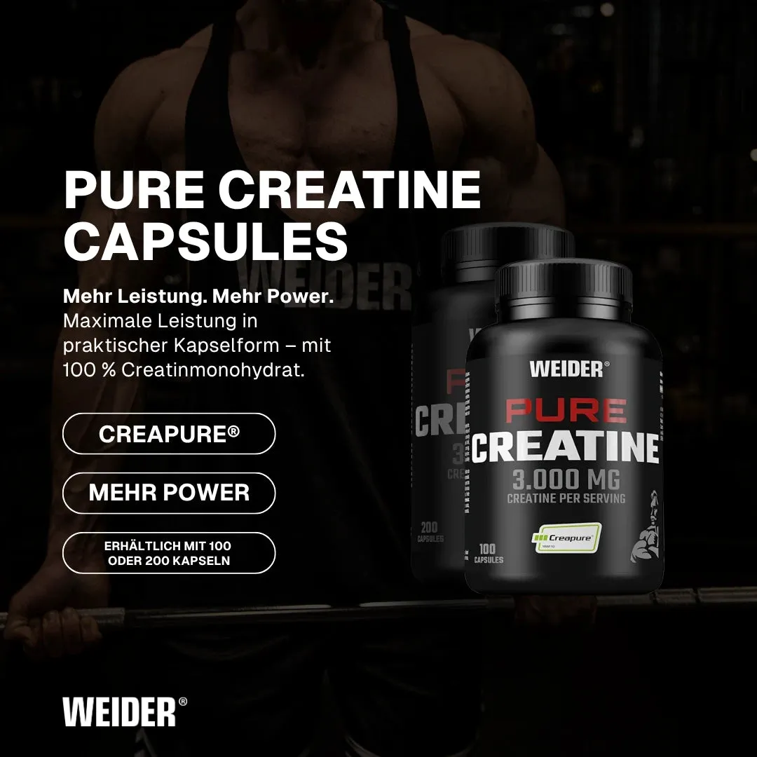 Weider Pure Creatine Caps gélules 100 capsules Creapure