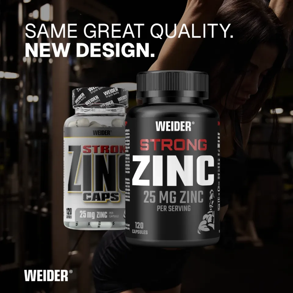 Weider Strong Zinc Caps gélules zinc 25 mg citrate végétales
