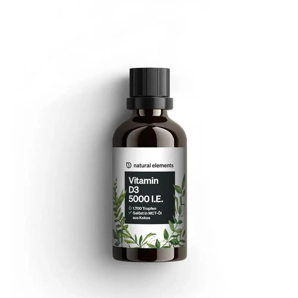 Natural Elements Vitamine D3 5000 UI gouttes 50 ml sans goût