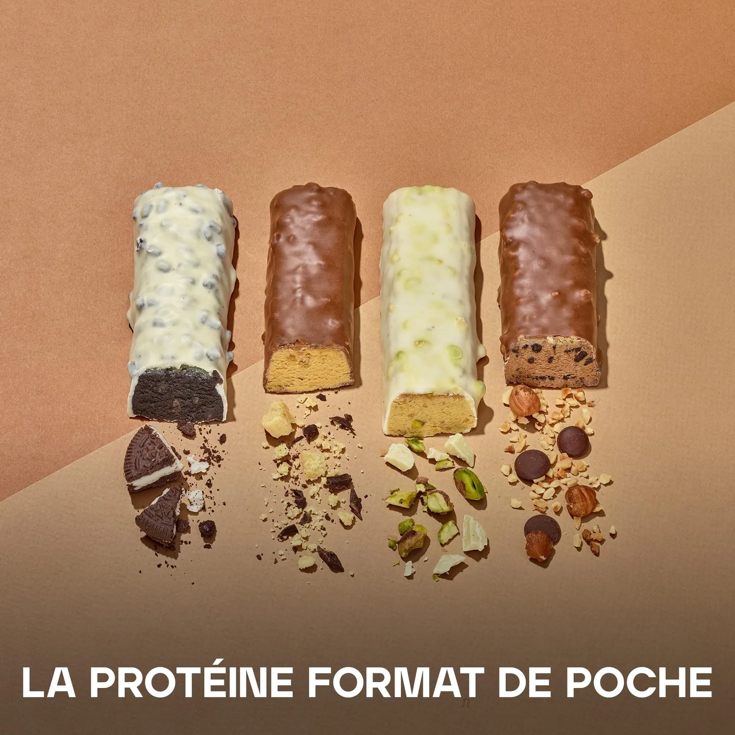 BULK Macro Munch Barre protéinée Biscuit et crème 62 g, riche en fibres