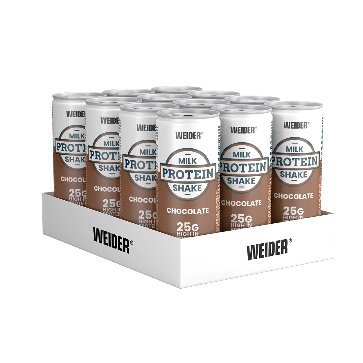 Weider Milk Protein Shake boisson 12x250ml vanille 25g