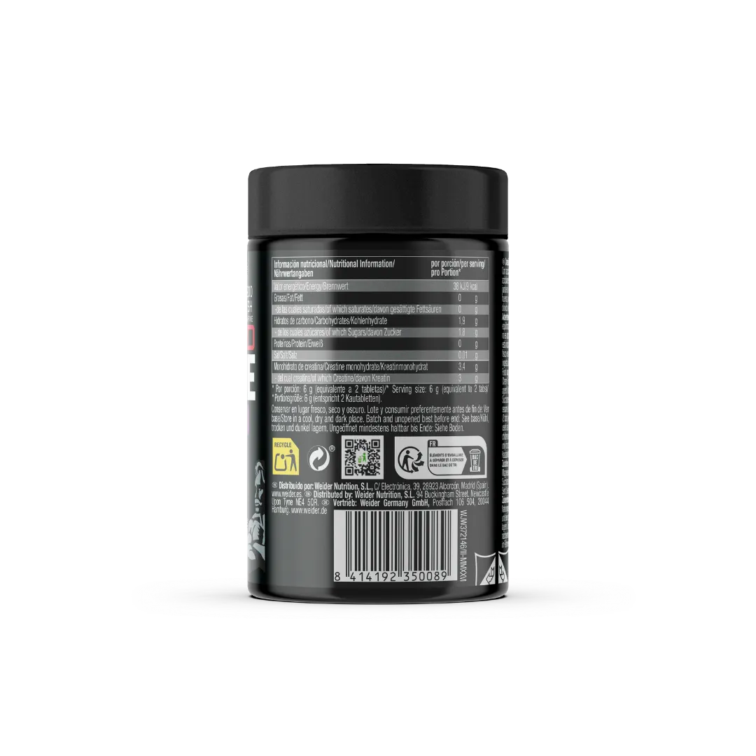 Weider Micronized Creatine Chewable comprimés 3g créatine