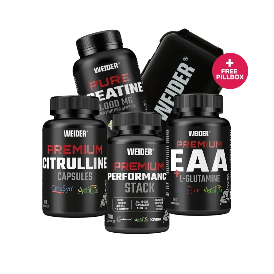Weider Gym Stack Bundle pack de compléments musculation 4 produits