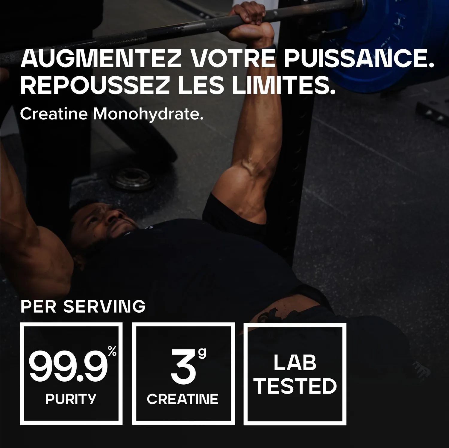 BULK Pure Series Creapure Creatine Monohydrate créatine 500 g