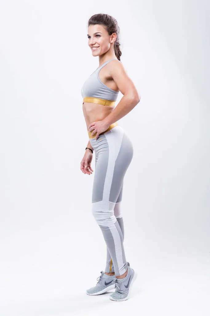 AllStars Squat Queen legging long noir-blanc taille ajustée