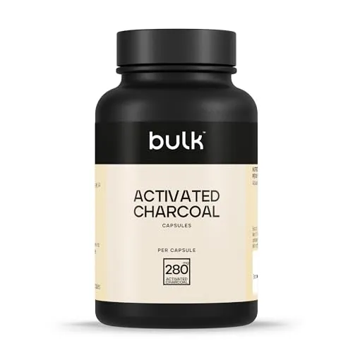 BULK Capsules de charbon actif 280 mg 60 gélules