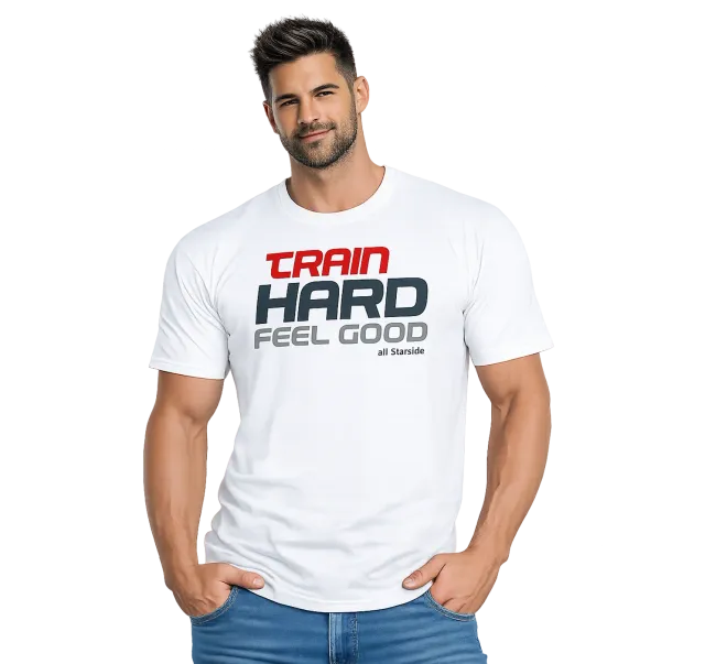 AllStars TRAIN HARD FEEL GOOD t-shirt blanc homme