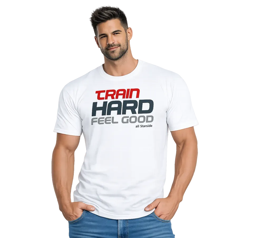 AllStars TRAIN HARD FEEL GOOD t-shirt blanc homme