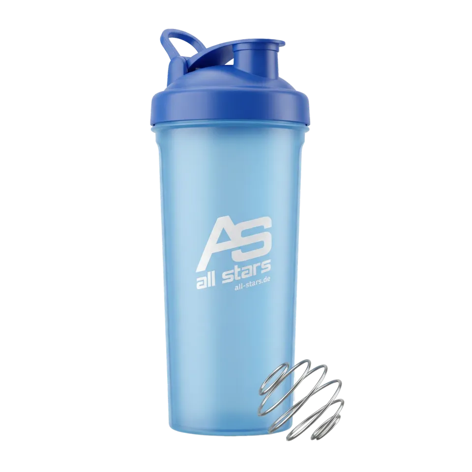 AllStars Shaker avec bille en acier inoxydable 850 ml bleu