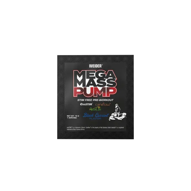 Weider Mega Mass Pump booster pré-entraînement Black Currant sachet