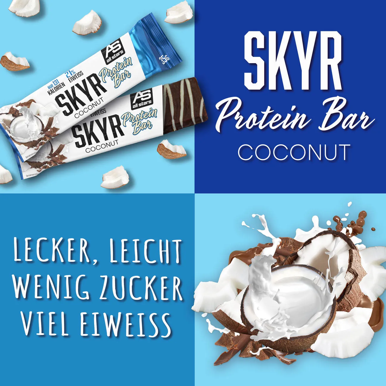 AllStars Skyr barre protéinée coco 24 barres 35g
