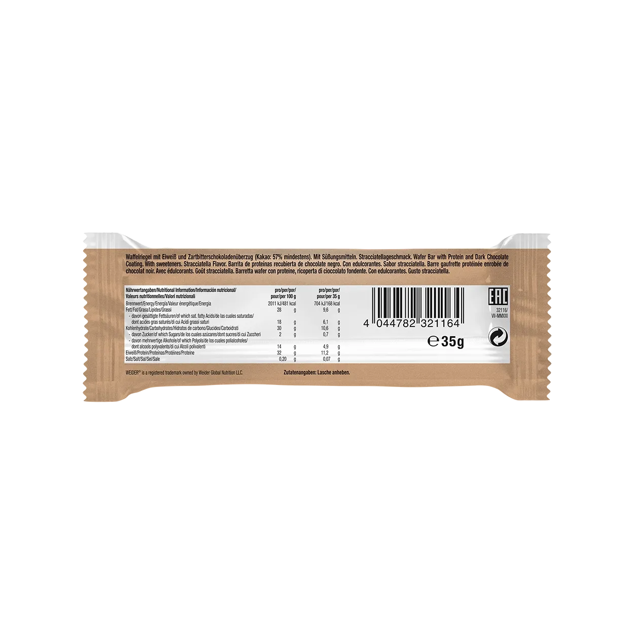Weider Whey Wafer gaufrette protéinée Chocolat