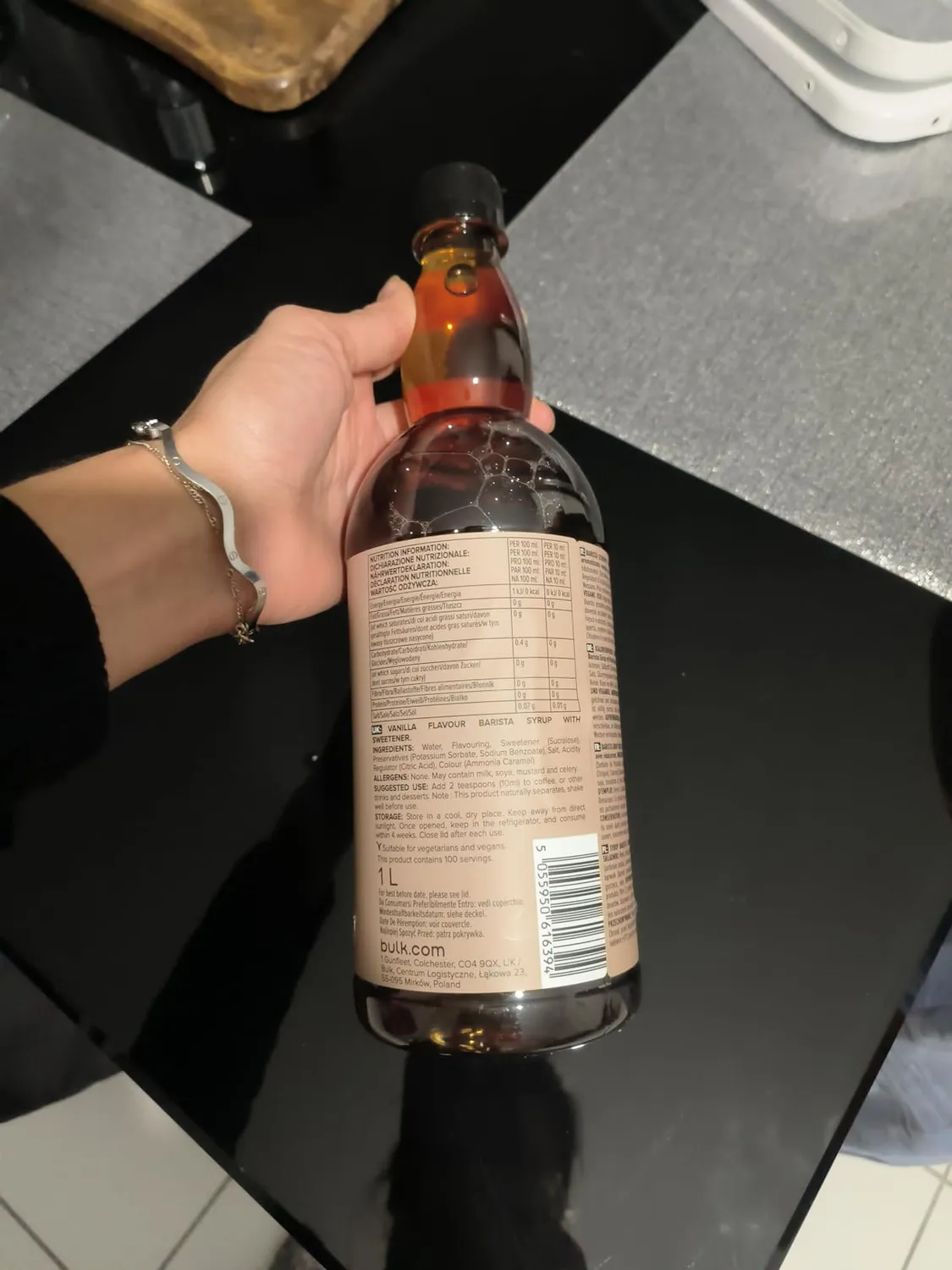 BULK Sirop Barista Zéro Calorie sirop vanille 1 litre sans sucre