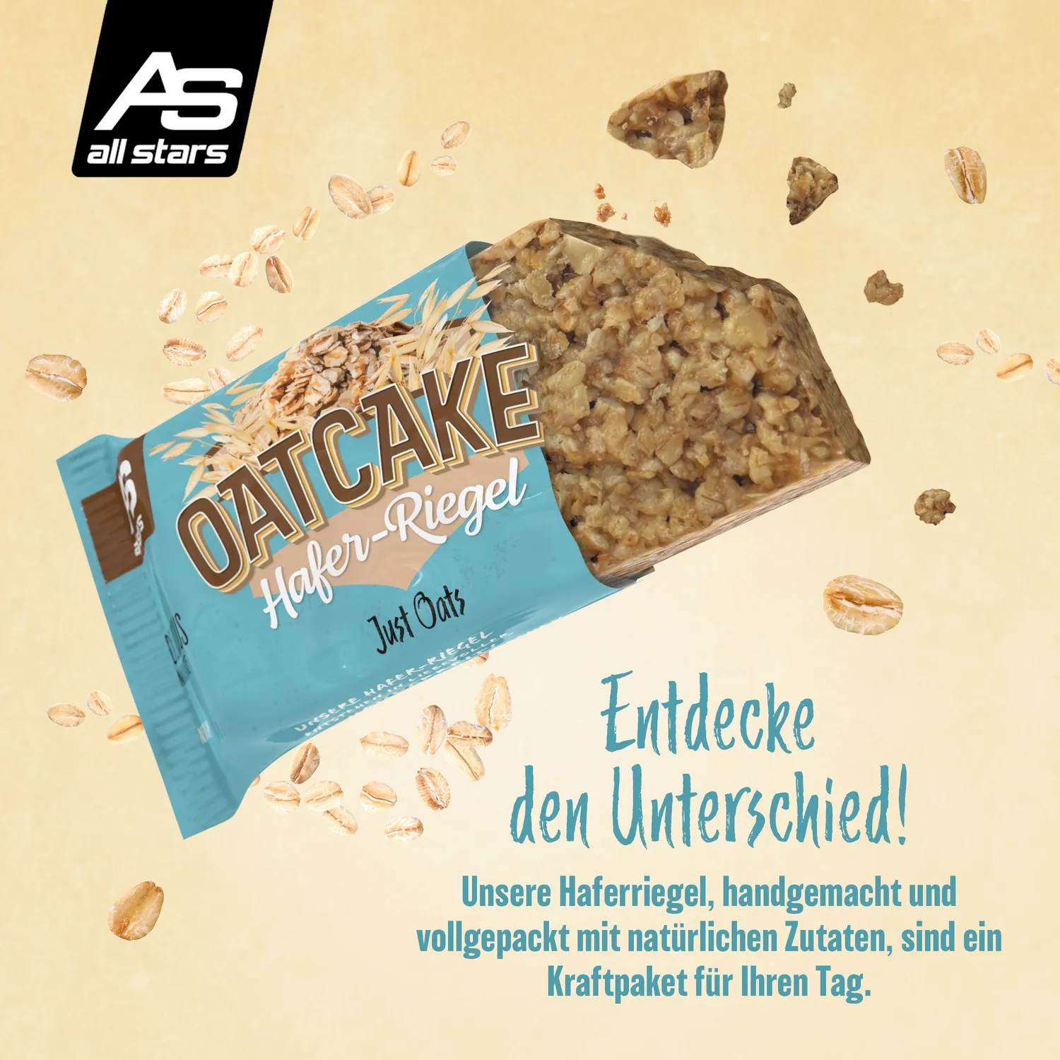 AllStars Oatcake Hafer-Riegel barre d’avoine Just Oats 80 g