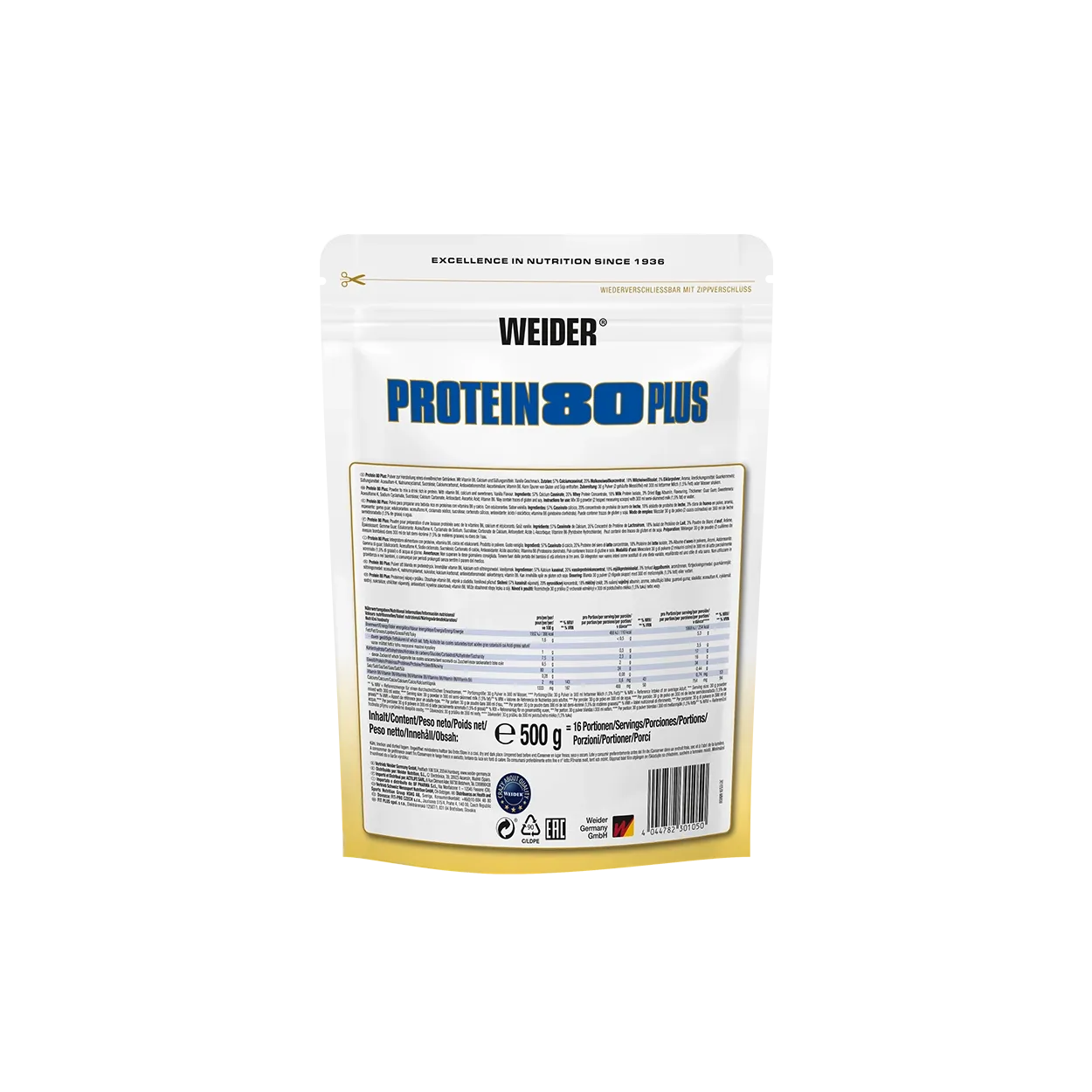 Weider Protein 80 Plus protéine en poudre 500 g