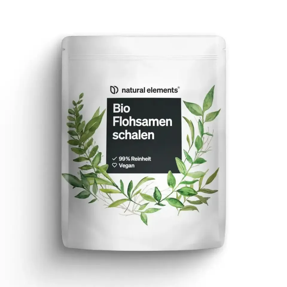 Natural Elements Bio Flohsamenschalen psyllium bio 500 g, 88 % fibres