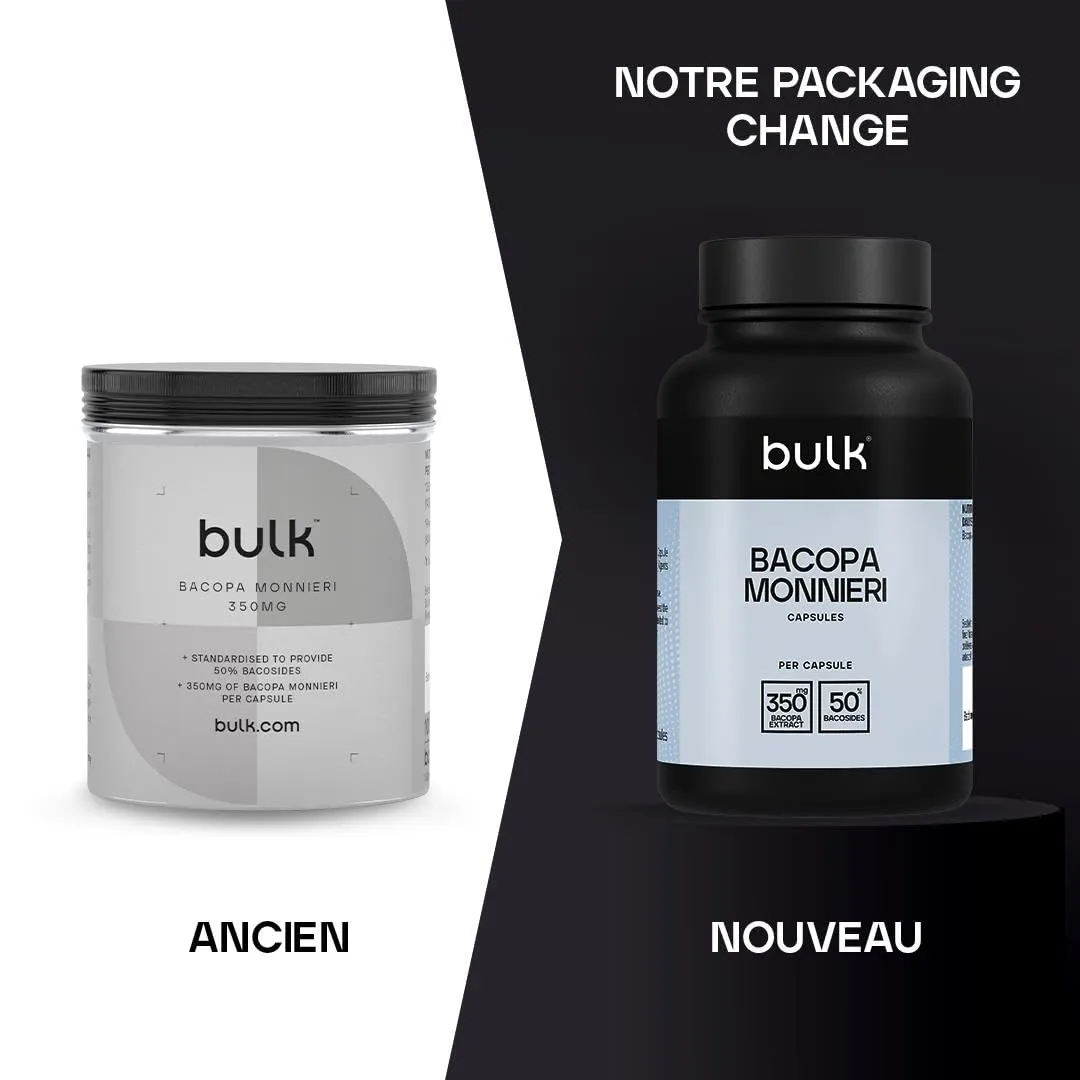 Bulk Bacopa Monnieri gélules 350 mg standardisé bacosides