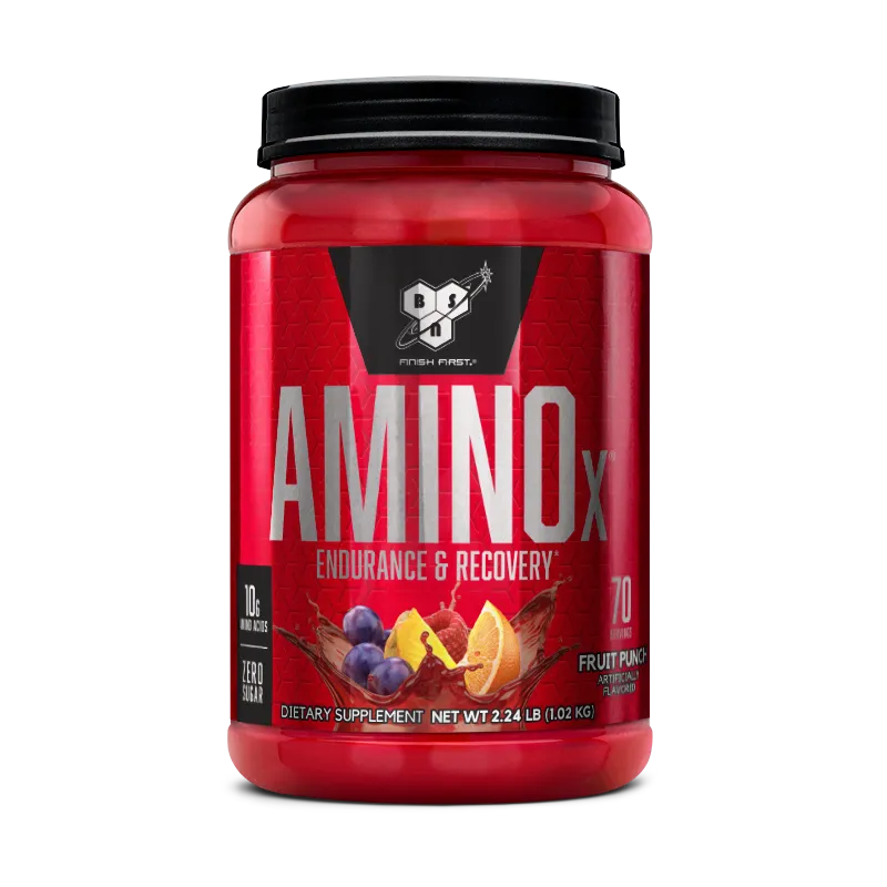 BSN AMINOx BCAA framboise bleue 30 doses sans stimulant