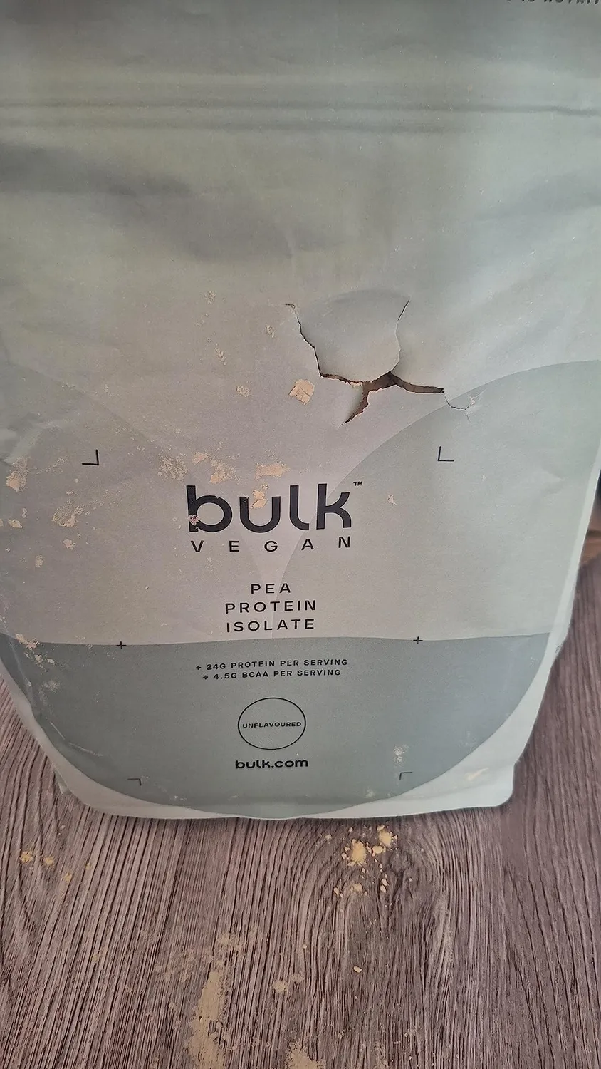 BULK Isolat de protéine de pois en poudre nature 1 kg vegan