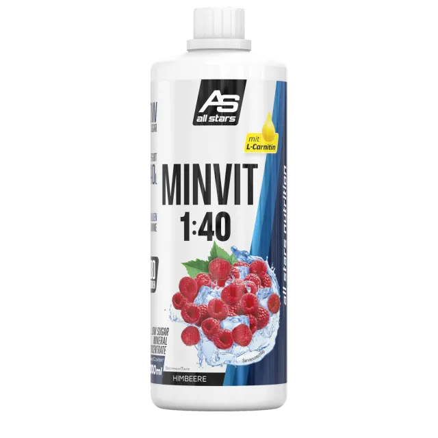 AllStars Minvit Light + L-Carnitin boisson concentrée 1 L Fruit-Mix moins de 5 kcal