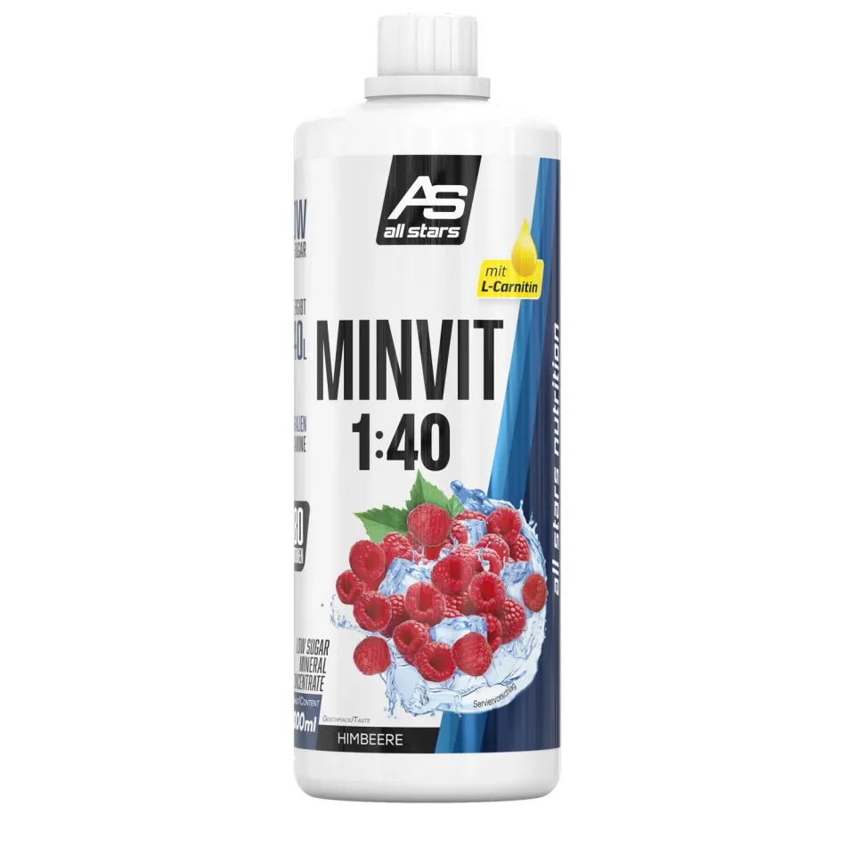 AllStars Minvit Light + L-Carnitin boisson concentrée 1 L Fruit-Mix moins de 5 kcal